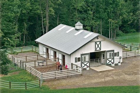 A Paddock Attached To Each Stall I Want This Barn Pinterest