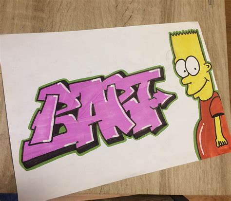Finally Done Bart Bartsimpson Favcartoon Simpsons Graffiti