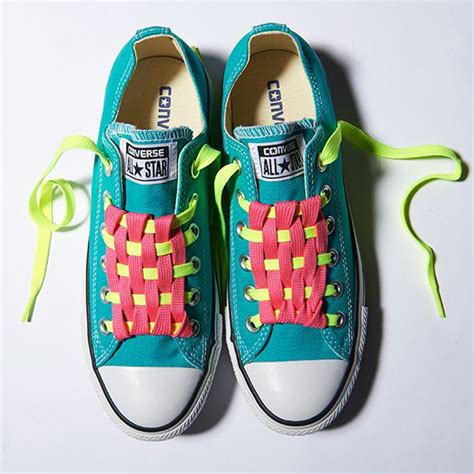 .tie shoes creatively how to: Cool Ways to Lace Your Converse Shoes - | Ways to lace shoes, Shoe lace patterns, Shoe laces