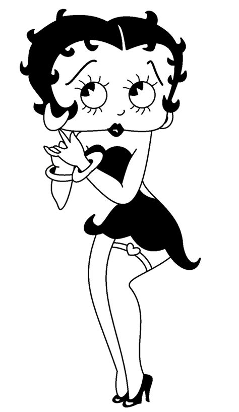 Betty Boop Black And White By Fortnermations On Deviantart