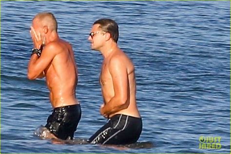 Leonardo Dicaprio Goes Shirtless For A Swim In Malibu Photo Leonardo Dicaprio