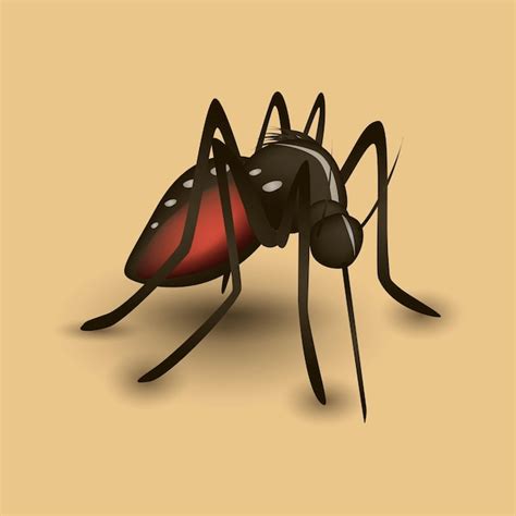 Premium Vector Realistic Mosquito Isolated Vector Illustration