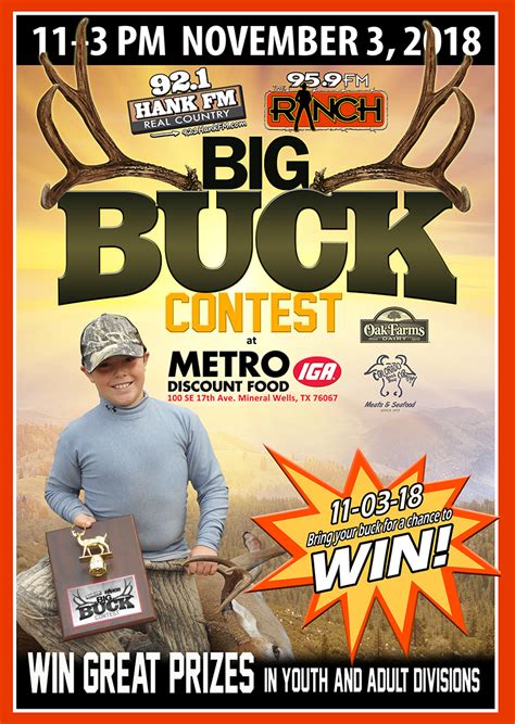 Big Buck Contest 2018 Ktfw Fm