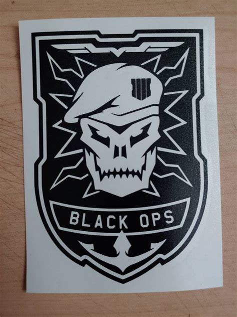 Call Of Duty Black Ops Logo Vinyl Sticker Etsy