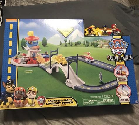 Paw Patrol Launch ‘n Roll Lookout Tower Track Set By Spin Master Nib