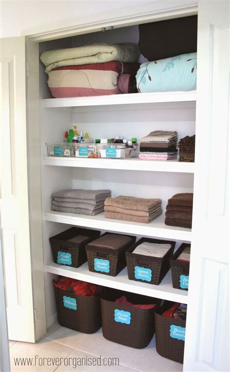 Ideas For An Organised Linen Cupboard Blog Home Organisation The