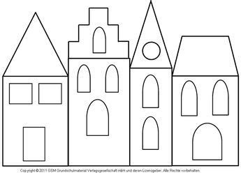 Fensterbilder vorlagen weihnachten transparentpapier bastelset fensterbild krippe 8teilig basteln. Fensterbild: Häuser mit Transparentpapier 3 ...