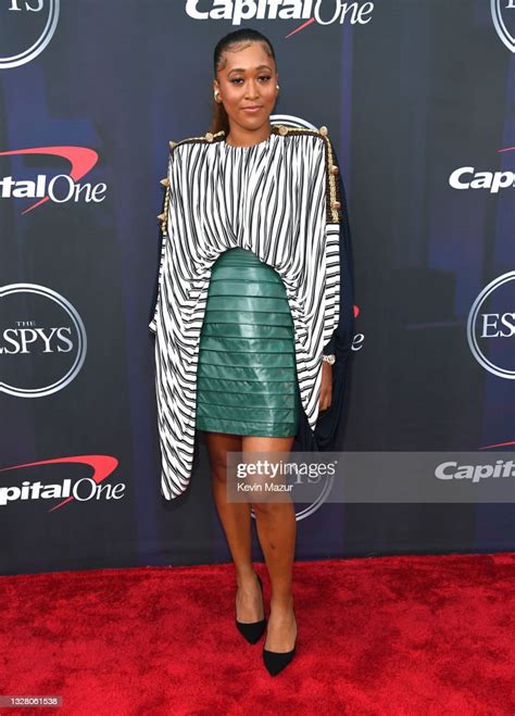 Naomi Osaka Attends The 2021 Espy Awards At Rooftop At Pier 17 On