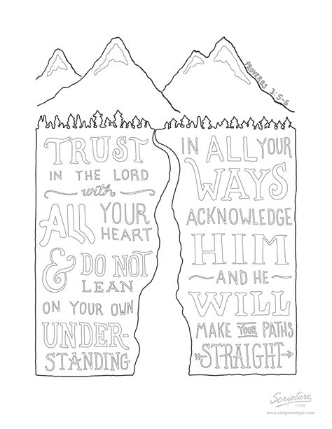 Proverbs 3 5 6 Coloring Page Images And Photos Finder