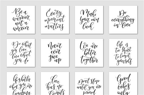 Many quotes look beautiful in calligraphy. Inspirational Calligraphy Quotes By Hakuna Matata ...