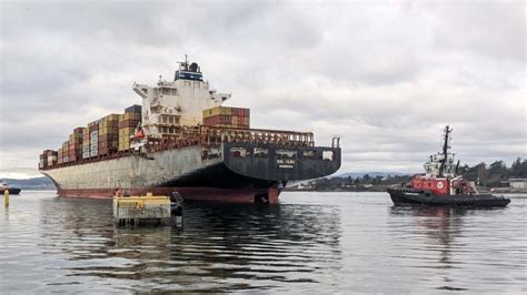 Massive Cargo Ship Docks In Victoria For Repairs Ctv News