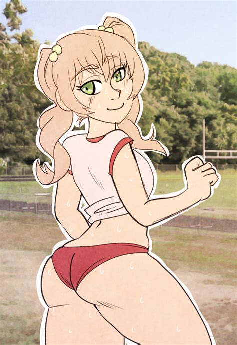 Rule 34 1girls Ass Blonde Hair Female Green Eyes Ibarazaki Emi Katawa Shoujo Solo Thick Thighs