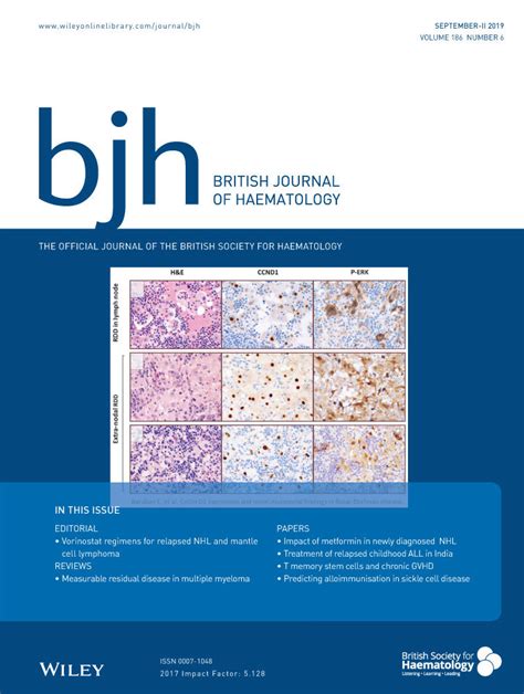 British Journal Of Haematology Wiley Online Library