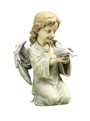 Napco Kneeling Angel With Dove Garden Statue 12 Inch Tall Garden