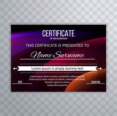 Abstract Colorful Certificate Template Background 257166 Vector Art At