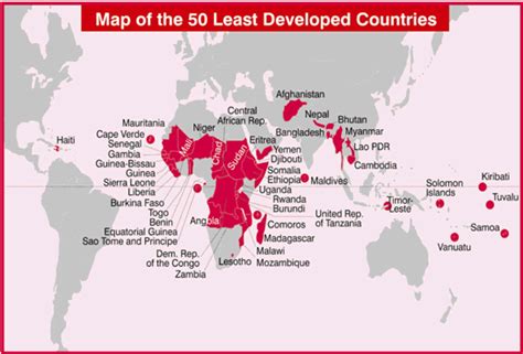 The World´s 50 Least Developed Countries At A Glance Unctad