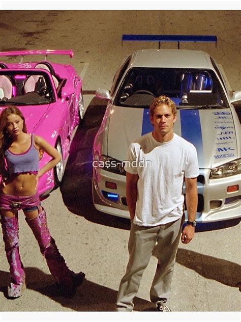 Brian And Suki 2 Fast 2 Furious Poster For Sale By Cass Mddn Redbubble