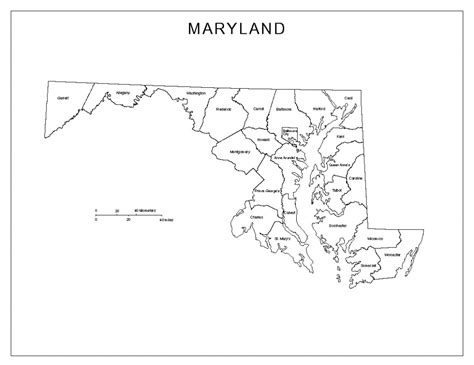 Printable Map Of Maryland Printable Maps