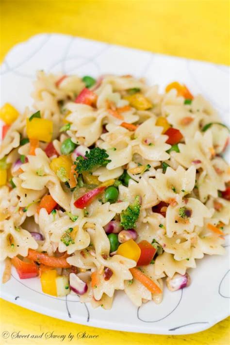 Rainbow Vegetable Pasta Salad Recipe Summer Pasta Salad Pasta Dishes Pasta Salad Recipes