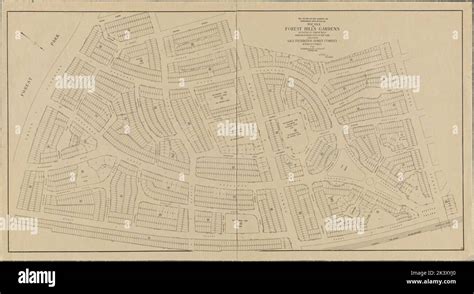 Map Of Forest Hills Gardens Situated At Forest Hills Borough Of