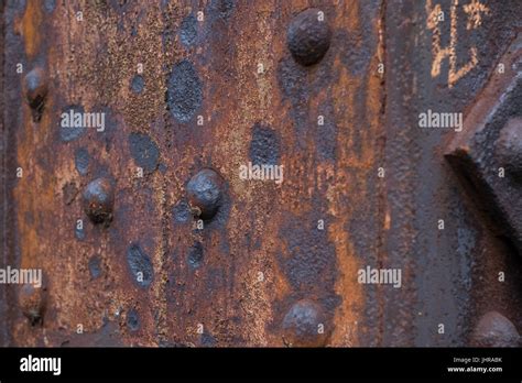 Rust Rusted Rusty Steel Beam Closeup Stock Photo Alamy