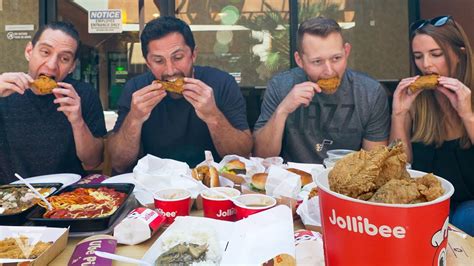 Americans Try Jollibee Filipino Fast Food San Diego California