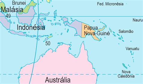 Mapa De Papua Nova Guine Fatos Interessantes E Informações Sobre O País