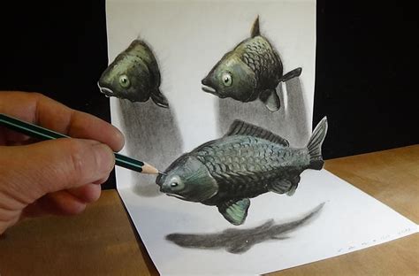 Remember to keep your edges prominent and make them have good contrast. 50 Beautiful 3D Drawings - Easy 3D Pencil drawings and Art ...