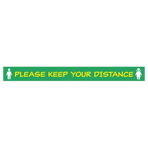 Covid 19 School Please Keep Your Distance Floor Sticker