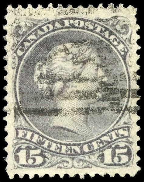 Buy Canada 30c Queen Victoria 1868 15¢ Very Thick Paper Arpin