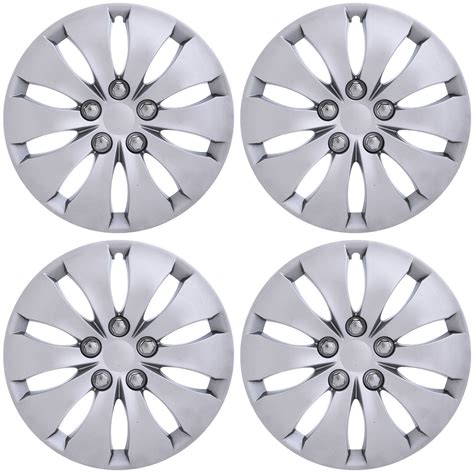Hubcap Covers For Nissan Altima 16 Inch Silver Replica Abs Hub Caps 4
