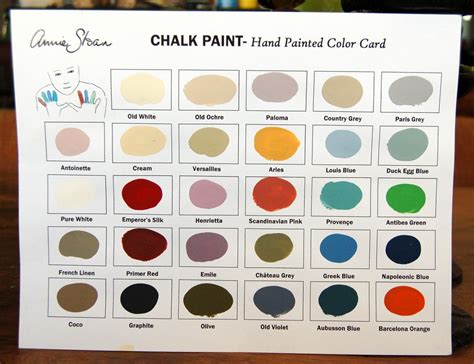 Explore The World Of Color With The Folkart Chalk Paint Color Chart