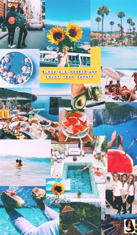 Collage mural wall collage decor collage background bedroom wall collage color collage photo wall collage collage ideas. summer collage - New Ideas | Vsco wallpapers, Cute ...