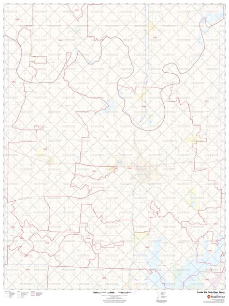 Cooke Zip Code Map Texas Cooke County Zip Codes