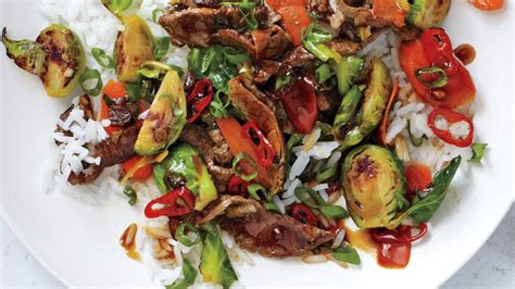 Brussels Sprouts And Steak Stir Fry Bon Appetit Recipe