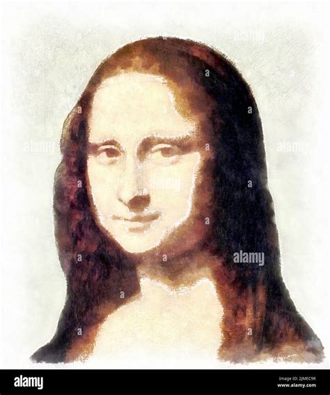 Portrait Mona Lisa Jaconda Painting Pop Art Stock Photo Alamy