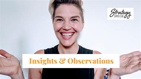 Insights Vs Observations Youtube
