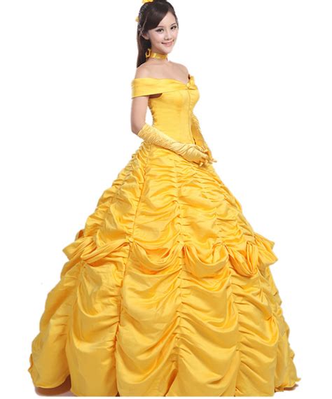 Disney Belle Princess Cosplay Outfit For Children And Adults Halloween