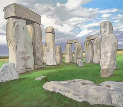 Landscape Oil Paintings John Constables Stonehenge By Steven John Poulos