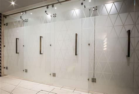 Luminoso Glass Shower Cubicles Featuring A Bespoke Diamond Pattern