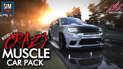 CRAZY Free Muscle Car Pack 10 CARS 8500 Total HP Assetto Corsa
