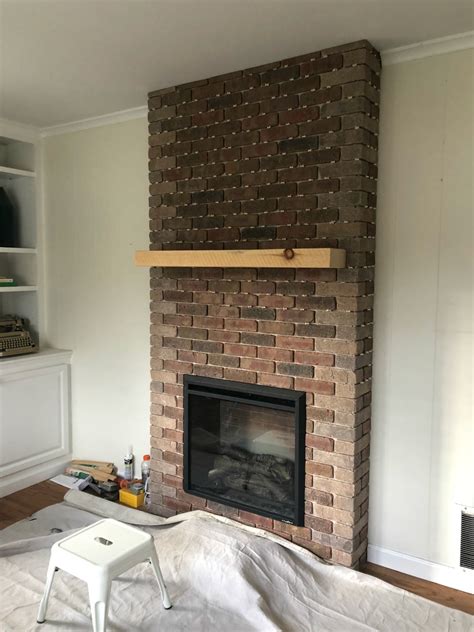 Fireplace Reveal Our Electric Brick Fireplace Nesting With Grace