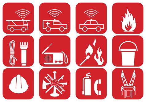 Fire Safety And Emergency Brush Icons Free Photoshop Brushes At