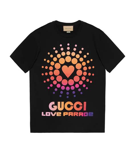 Gucci Black Love Parade T Shirt Harrods Uk