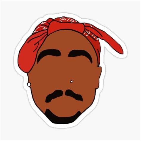 Tupac Sticker Sticker For Sale By Thunder002 Redbubble