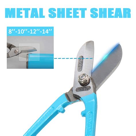 8 14 Straight Sheet Metal Cutting Tin Snips Iron Shears Hand Tools