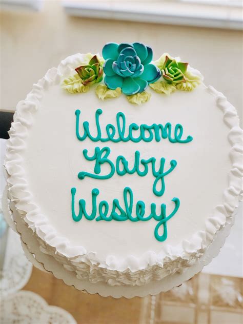 The sam's club cakes are affordably priced especially for individuals who need multiple large sheet cakes for their events. Succulent Baby Shower cake from Sam's Club | Shower cakes ...