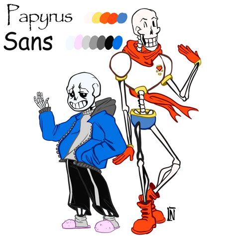 Sans And Papyrus Reference By Sansfanart On Deviantart