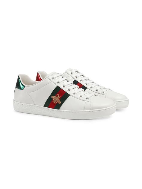 Gucci Ace Embroidered Low Top Sneaker Farfetch Gucci Ace Sneakers