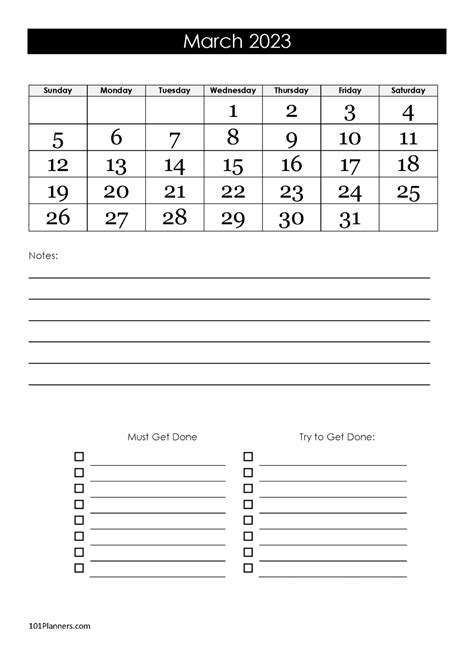 Free Printable March 2023 Calendar Customize Online